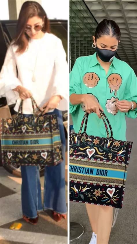 anushka sharma christian dior bag|Anushka Sharma wardrobe.